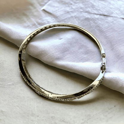 Diamond Bracelet in Silver Finish