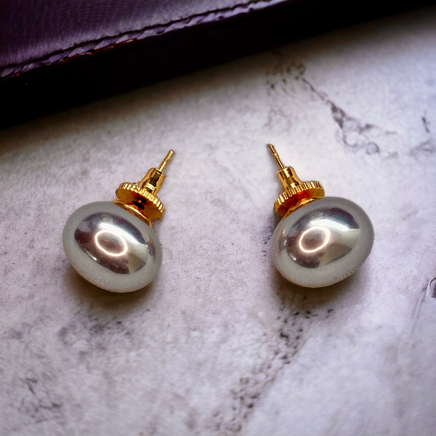 Grey Pearl Studs